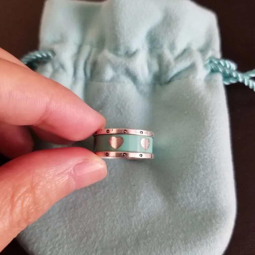 Tiffany & Co. Enamel Heart Ring